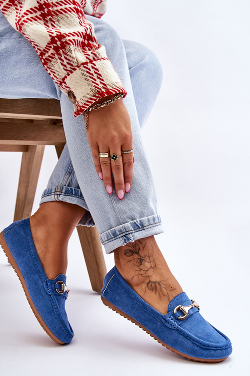 Класичні замшеві лофери з прикрасами Modre Arla
