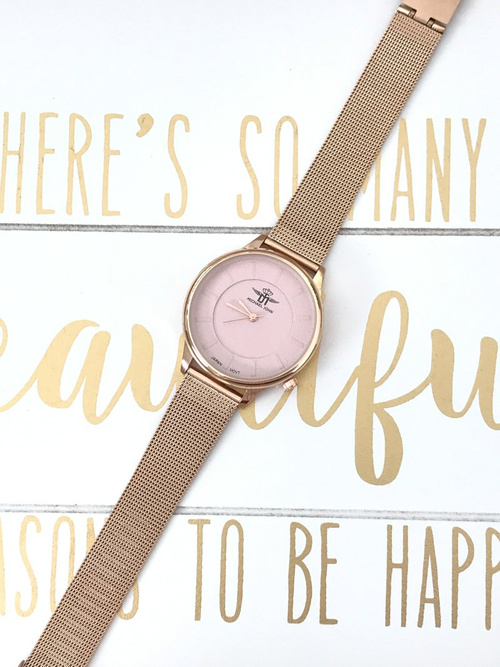 Жіночий годинник Michael John Scepter Pink Dial