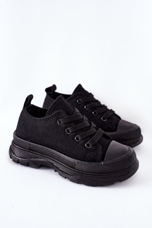 Дитячі кросівки на платформі чорні Travel Time