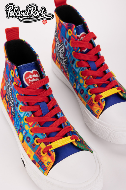 Кросівки Pol'and'Rock Festival X Big Star SS174504 Зелено-жовті