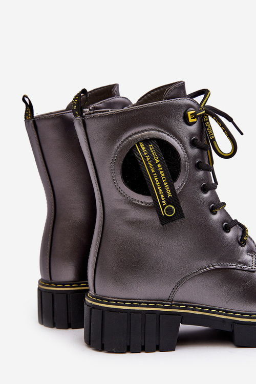 Дитячі м'які черевики Trapper сірі Iomare