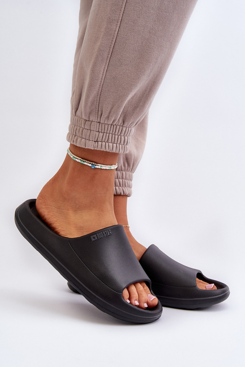 Легкі жіночі шльопанці Big Star NN274A042 чорні