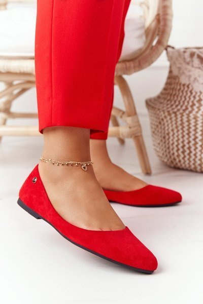 Замшеві балетки Sergio Leone BL622 Red
