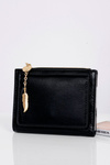 Чорний жіночий гаманець Golden Feather
