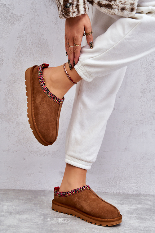 Замшеві жіночі тапочки з верблюжим хутром Buffie