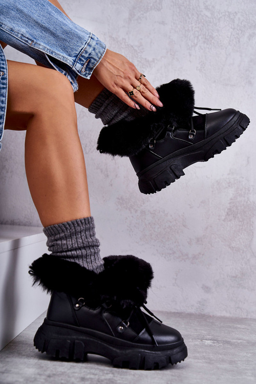 Теплі черевики Trappers Black Charles