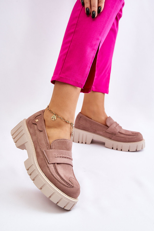 Жіночі замшеві туфлі світло-коричневого кольору Fiorell