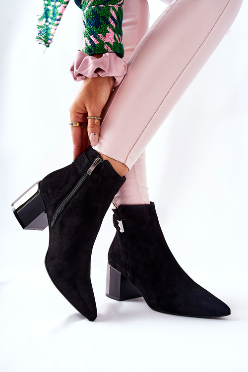 Шкіряні черевики Laura Messi Black 2354