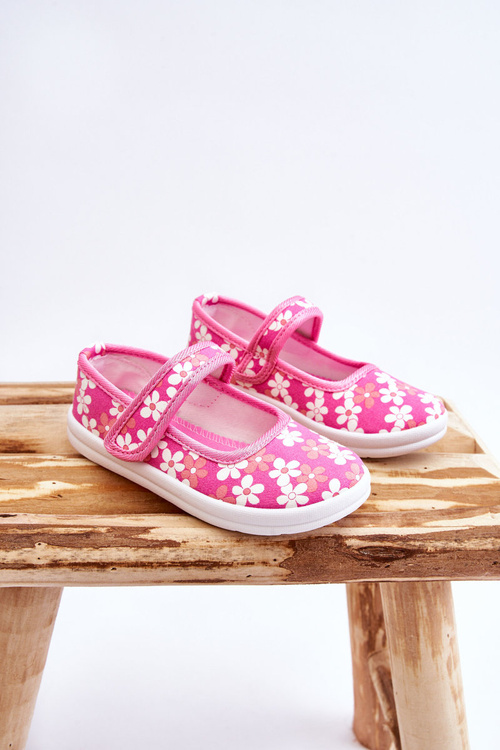 Дитячі балерини в квіточках рожевий Ной