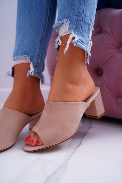 Жіночі елегантні шльопанці Sergio Leone KL315 Beige Demilo