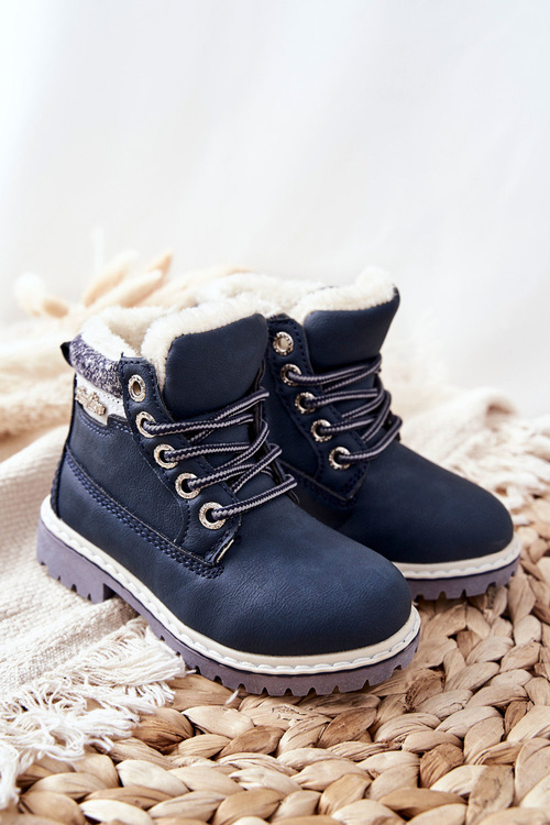 Дитячі утеплені чоботи з хутром Navy Estee