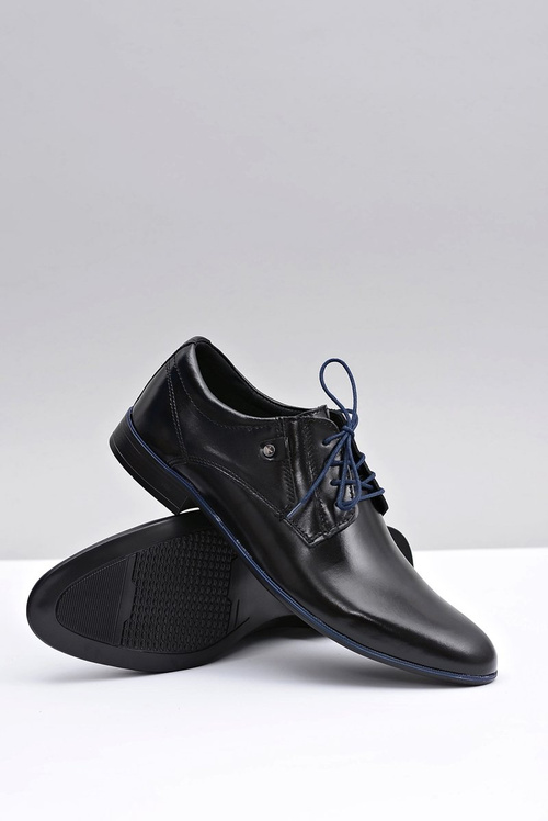 Чорні шкіряні елегантні напівчеревики Massimiliano