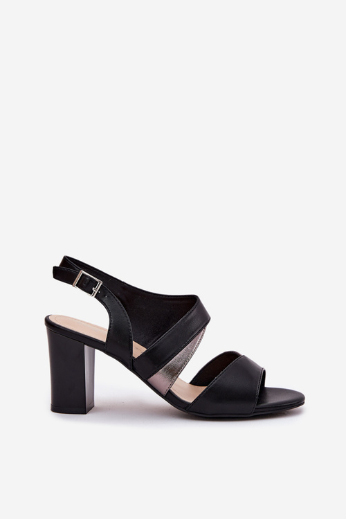 Жіночі Сандалі на Каблуку Sergio Leone SK866 Чорні