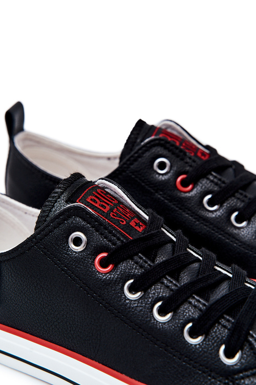 Чоловічі шкіряні кросівки BIG STAR JJ174068 Чорні