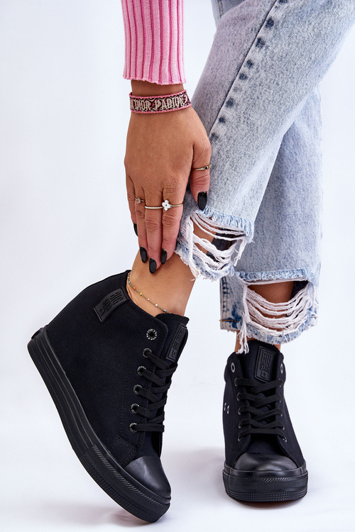 Високі кросівки Hidden Wedge Big Star LL274034 Чорні