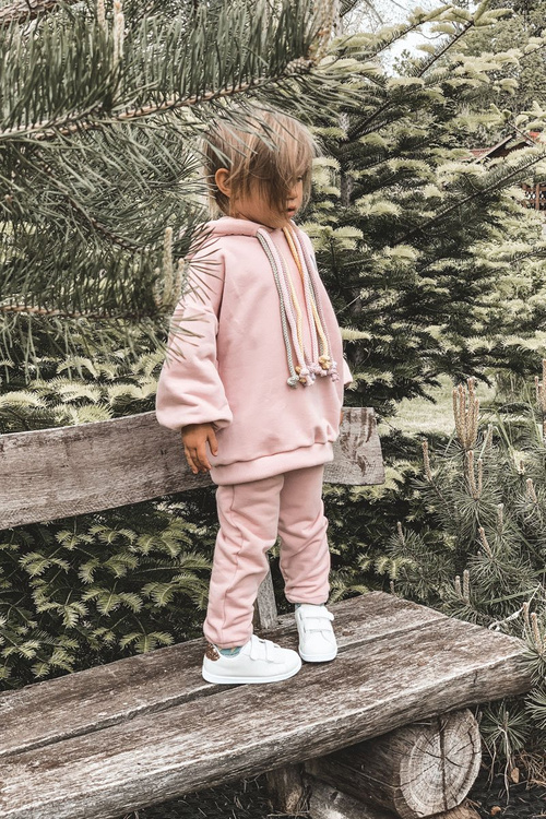 Дитячі кросівки на липучці White-Rose Gold Cute Girl