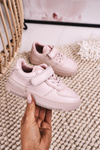 Дитяче спортивне взуття на липучці Pink Airy