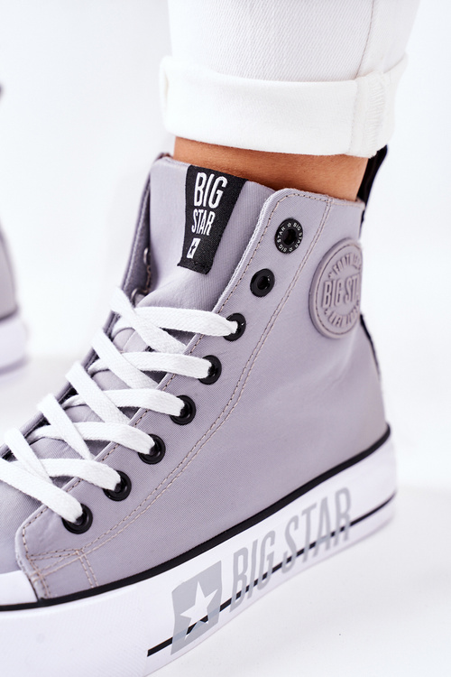 Високі кросівки на платформі Big Star II274016 Сірі