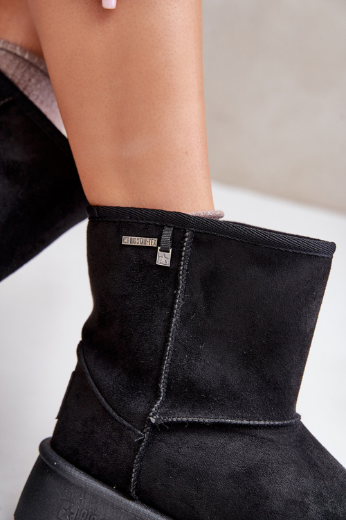 Високі жіночі зимові черевики на платформі Big Star OO274898 Чорні