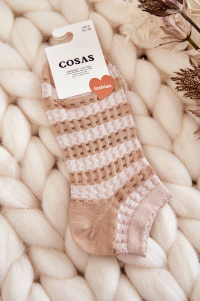 Шкарпетки жіночі в смужку Cosas Beige