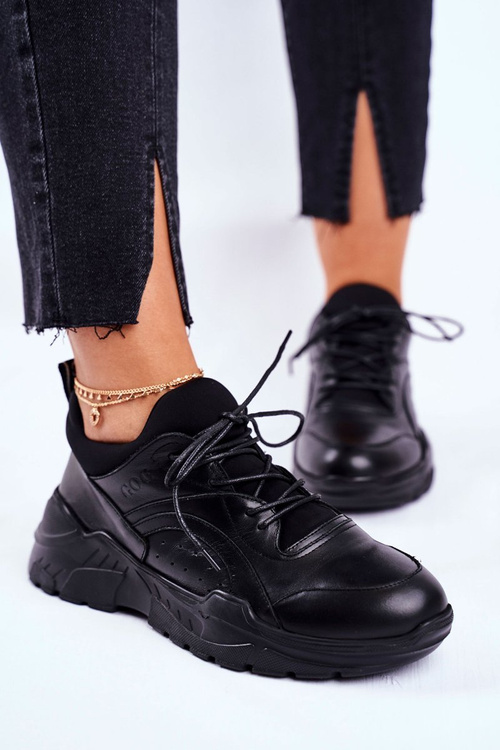 Шкіряне спортивне взуття Кросівки GOE GG2N3041 Чорні