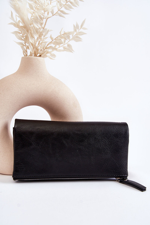 Жіночий великий гаманець на магніті Black Connes