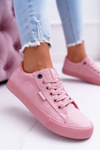 Жіночі замшеві рожеві кросівки Big Star EE274047