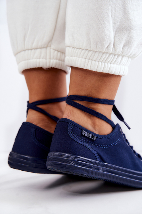 Жіночі низькі кросівки Big Star JJ274067 Темно-синій