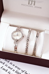 Набір годинник і два браслети Michael John Silver