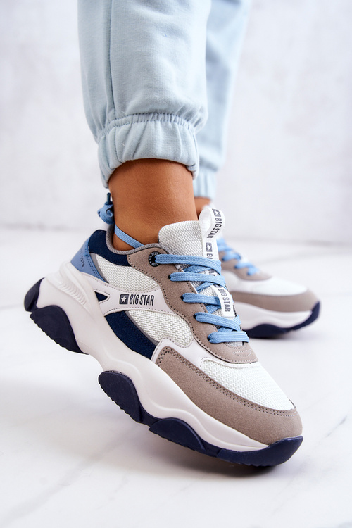 Жіноче спортивне взуття Big Star JJ274580 біло-синій