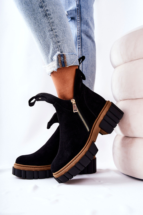 М'які черевики на блискавці Black Cadence