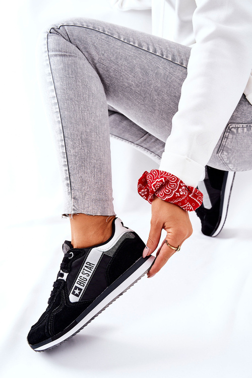 Шкіряне спортивне взуття Big Star II274271 Чорний