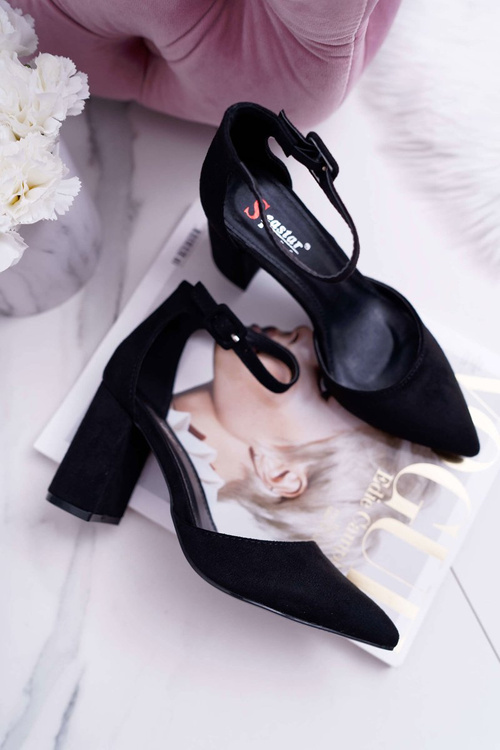 Жіночі туфлі на шпильці Suede Black Harye