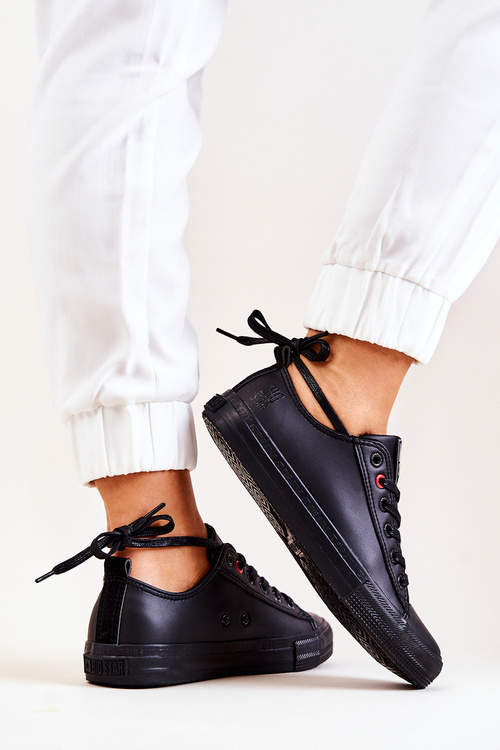 Низькі шкіряні кросівки Big Star JJ274006 Чорні