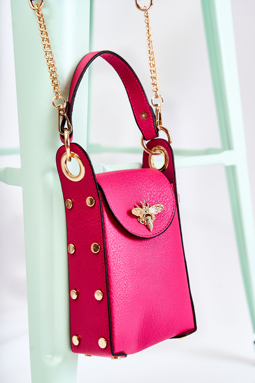 Маленька жіноча сумочка з орнаментом фуксія Ellies