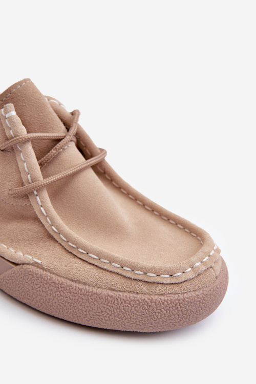 Жіночі замшеві туфлі Sergio Leone SP021 Бежеві