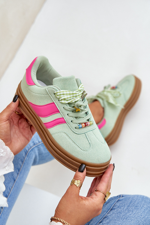 Жіночі Кросівки З Припинками М'ятні Jariana