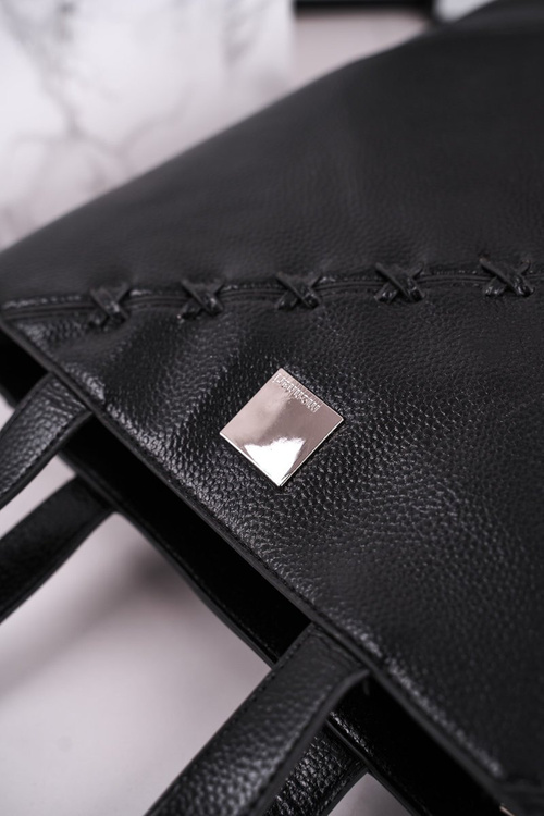 Велика жіноча сумка-шоппер MONNARI BAG0840-020 Чорна