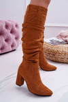 Жіночі чоботи Suede Camel Bemma