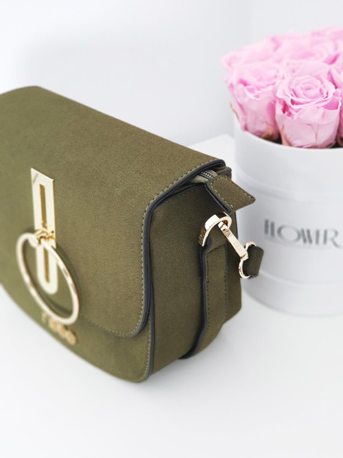 Жіноча зелена замшева сумочка NOBO NBAG-F0180-C008