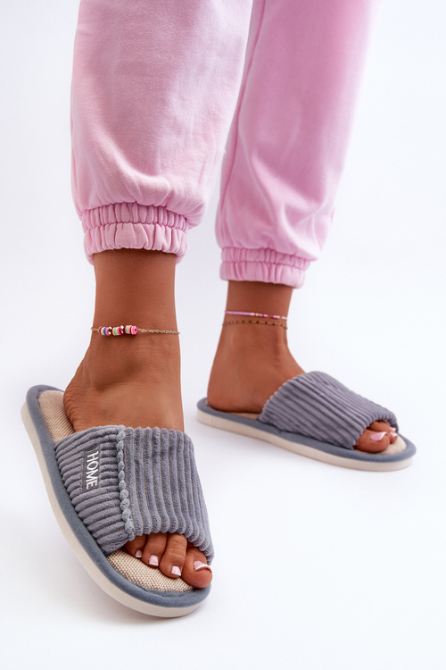 Жіночі тапочки зі строчками Blue Marique