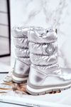 Жіночі зимові черевики теплі натуральна вовна срібло Mumm