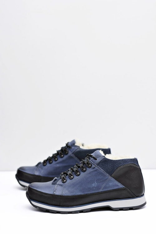 Чоловічі півчобітки темно-сині утеплені Trafer