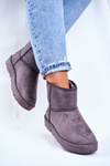 Жіночі теплі зимові черевики Suede Big Star Grey GG274558