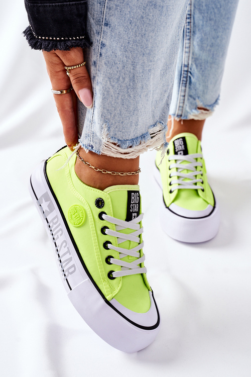 Кросівки на платформі BIG STAR II274022 Neon Yellow