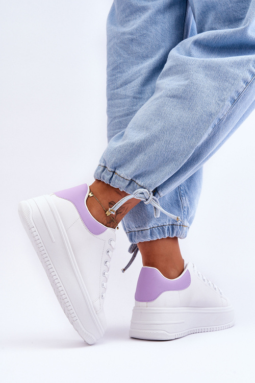 Жіноче класичне спортивне взуття біло-фіолетовий Night Trip