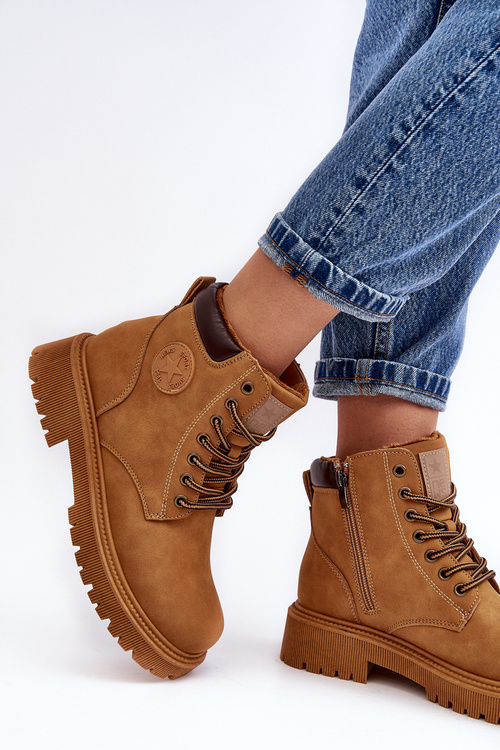 Черевики Trapper Camel Felizia на шкіряній підкладці