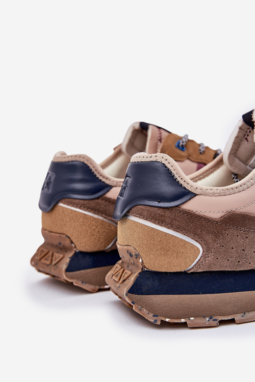 Замшеві Чоловічі Кросівки На Платформі Big Star RR174475 Hi-Poly System Бежеві