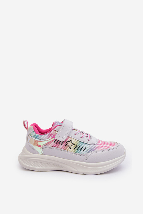 Спортивне взуття на шнурівці для дівчаток різнокольорове Adriney