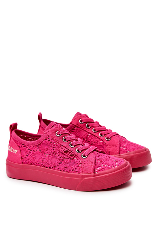 Ажурні кросівки Big Star JJ374007 Рожеві